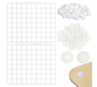 410 Pezzi Tappi Copriforo Adesivi per Mobili Decorativi Tappo Coprivite Adesivo con Tappi A Vite in Plastica per Mobili Cassettiera Desk da Ufficio Pareti Guardaroba Riparazione Decorazione