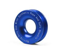 41000lbs Verricello Corda Sintetica Soft Grillo Anello Di Recupero Set Robusti Grilli Con Manicotto Protettivo For Il Del Veicolo Camion Forte Resilienza(Blue Only Ring)