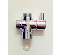 4101 DEVIATORE TONDO CERAMICO X COLONNA DOCCIA 1/2 IN OTTONE CROMATO FROMAC