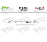 4102918 Cavo comando, Comando frizione Valeo