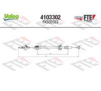 4103302 Cavo comando, Comando frizione Valeo
