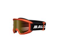 4119824 MASCHERA MALOSSI CON LENTE SPECCHIATA ARANCIO PER CASCO CROSS