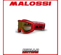 4119824.R0 MASCHERA MALOSSI CON LENTE SPECCHIATA ROSSA