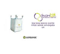 413001212 BIG BAG SACCO PORTA RIFIUTI SOLIDI FONDO CHIUSO OMOLGATO UN 900 x 900