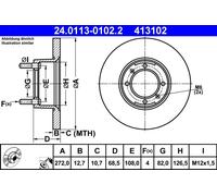 413102 Disco freno Ate