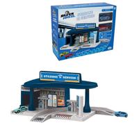 41349 ODS -SILVER WHEEL STAZIONE DI SERVIZIO cin 2 auto die cast ruote libere