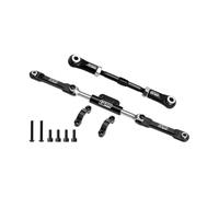 4140 acciaio al carbonio + alluminio 7075-T6 lega servo link e collegamento sterzo anteriore set per Vanquish 1:10 H10 Optic Kit/Yokohama RTR/Sparco RTR Rock Crawler Upgrades - Nero