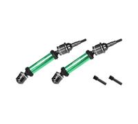 4140 Carbon Steel+ Aluminium 6061-T6 Alloy Front CVD Drive Shaft for Traxxas 1/10 Ford Fiesta ST Rally VXL Upgrades - Green