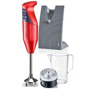 41563 BAMIX BLACK FRIDAY FRULLATORE MIXER AD IMMERSIONE ROSSO WATT. 180 CON KIT