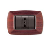 41564 Q.TA' 10 PLACCA LIFE LIVING PLAST LEGNO SCURO 3P