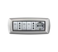 41579 Q.TA' 1 PLACCA LIFE LIVING PLAST ALLUMINIO CHIARO 7P