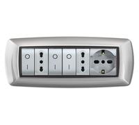 41579 Q.TA' 1 PLACCA LIFE LIVING PLAST ALLUMINIO CHIARO 7P