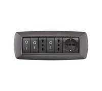 41585 Q.TA' 1 PLACCA LIFE LIVING PLAST GRIGIO CHIARO VULCAN 7P