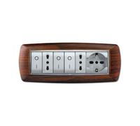41591 Q.TA' 1 PLACCA LIFE LIVING PLAST LEGNO SCURO 7P
