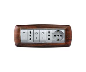 41591 Q.TA' 1 PLACCA LIFE LIVING PLAST LEGNO SCURO 7P