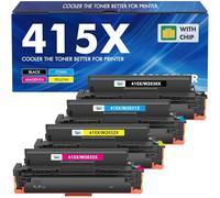 415X M479fdw Toner: con chip cartuccia toner compatibile per HP 415X 415A Color Laserjet Pro MFP M479fdw Toner M479dw M479fnw M479fdn M454dw M454dn M479 W2030X W2031X W2032X W2033X confezione da 4