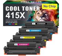 415X W2030X Compatibile per HP 415X 415A Laserjet Pro MFP M479fdw Toner | 4-Pack Color Laserjet Pro MFP M479fdn M479fnw M479dw M479 M454dn M454dw W2030A Toner Nero Ciano Giallo Magenta