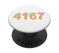 4167 Gocciolamento del gelato 4 1 6 7 Divertente Gen Z Meme Slang Four One PopSockets PopGrip Adesivo