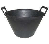 4167 Q.TA' 10 SECCHIO P/MURATORE PLAST 2 MAN NERO D 36CM 10 L