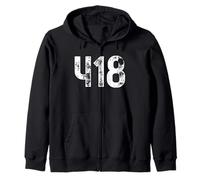 418 Codice Area Quebec QC Mobile Codice Area 418 Felpa con Cappuccio