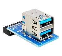 DELOCK 41865 - Presa USB 3.0 di pineader su 2x USB 3.0 A