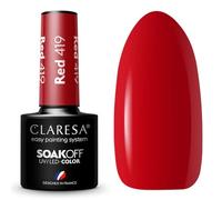 Claresa SoakOff UV/LED Color Warm Feelings gel smalto colore Red 419 5 g