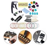 41PCS Chitarra Stringhe di Cambio Utensile Pick Capo Winder & Cutter Tuner