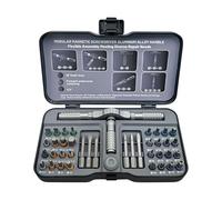 42 In 1 Magnetic Screwdriver Set - Multi Bit Ratcheting Screw Driver Set With Detachable T Handle, DIY Ratchet Screwdriver Kit With Storage Case And S2 Steel Bits, Repair Tool Kit, For Autos Workshop