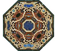 42 " Marmo Caffè Centrale Table Top Inserto Pietra Dura Arte Arredo Casa