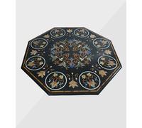 42 " Marmo Centro Tavolo Top Handmade Pietre Semi Preziose Lavoro Arredo Casa