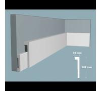 42 metri di Zoccolino Battiscopa Coprimarmo Bianco in polimeri 100x22mm €7,30/mt