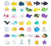 42 mini resina di vita acquatica, resina luminosa in miniatura, piccoli esseri acquatici per fai da te, accessori fai da te, compleanni, feste di Natale, giardini, decorazioni per la casa delle