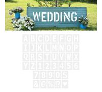 42 modelli di alfabeto con stencil per lettere per biglietti d'invito per