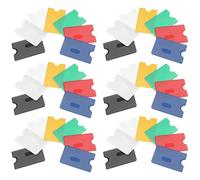 42 Pezzi Busta Protettiva in PVC per Carte, Accesso Rapido | Trasparente e Semplice, per Tessere, Badge da Ufficio e Cordino, Adatta a Documenti e Carte di Debito Colore Casuale