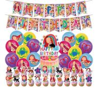 42 Pezzi Set Di Forniture Per Feste Cantante,Singer Decorazioni Per Feste Di Compleanno,Ka-Rol Pop Singer Birthday Party Supplies,Palloncino Tema Singerper Ragazzi Ragazze Accessori Feste