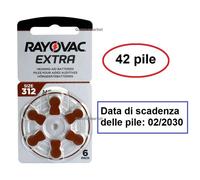 RAYOVAC AID 312 - Batteria per apparecchi acustici, zinco-aria, 7,8x3,5 mm, Aid 31