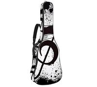 42 Pollice Chitarra Acustica Borsa con Antiurto Spesso Imbottito Zaino Della Chitarra Suit per Basso Folk Classica Vintage Music Note