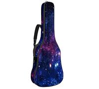 42 Pollici Chitarra Acustica Borsa con Antiurto Spessa Imbottito Zaino Chitarra Suit per Basso Folk Classica Galaxy Stars Universe Secret Night