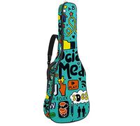 42 Pollici Chitarra Acustica Borsa con Antiurto Spessa Imbottito Zaino per Chitarra Basso Folk Classica Musica Social Media