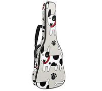 42 Pollici Chitarra Acustica Borsa con Antiurto Spessa Imbottito Zaino per Chitarra Basso Folk Classica Cute Dog Bone Paw Pet Pattern