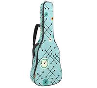 42 Pollici Chitarra Borsa Impermeabile Doppia Tracolla Regolabile Chitarra Acustica Caso Gig Bag Imbottitura Zaino con Tasca Blu Atomic Stars