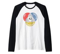 42 Risposta alla vita universo tutto, fisica nerd, geek Maglia con Maniche Raglan