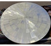 42 " Selenite Cristallo Centrotavola - Rotondo Sunburst Table Top per Arredo
