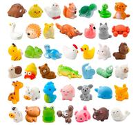 42 Stück Mini Resin Tiere - 42 Diversi Figurine in Resina, Animali in Miniatura per Giardini delle Fate, Accessori per Case delle Bambole, Idee per Artigianato e Decorazione, Perfetto come Regalo