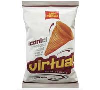 42 X San Carlo Virtual Coni di Mais, Snack Salato Tostato, Senza Glutine, Multipack 42 Pezzi da 22 g, 924 g