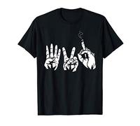 420 Hand Sign Smoking Weed Joint Marijuana Pot Smoker Gifts Maglietta