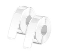 420 Pezzi/2 Rotoli Etichette Termiche per Phomemo D30, 12x40mm Nastro per Stampante di Etichette Autoadesivo Adesivi di Carta per Stampa di Etichette per Casa Ufficio (Bianco)