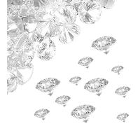 4200 Pezzi Acrilico Trasparente Diamante Cristalli Decorativi Matrimonio Trasparente Cristalli di Coriandoli da Tavolo Diamanti Strass Diamante per Vaso Riempitivi Decorazioni per la Tavola Natale