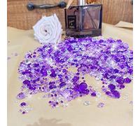 4200 pezzi coriandoli nuziali - strass colorati - diamanti acrilici - pietre preziose trasparenti - per decorare feste di matrimonio, tavoli, riempitivi per vasi (mix viola)
