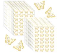 420pz Adesivi Farfalla Dorata, Adesivi Buste Farfalla Sigillante per Buste con Farfalla Adesivi Farfalla Lamina Forniture il Confezionamento Inviti Biglietti Auguri di Compleanno